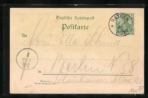 Lithographie Königstein, Blick zum Lilienstein, Teilansicht mit Elbe