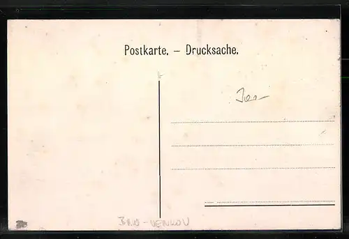 AK Kanitz, belebter Stadtplatz