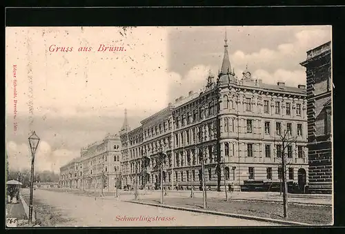 AK Brünn / Brno, Schmerlingstrasse