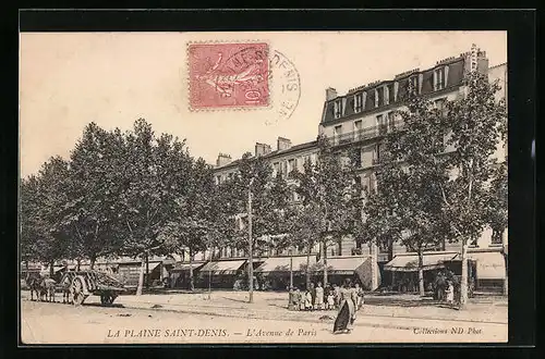AK La Plaine Saint-Denis, l'Avenue de Paris