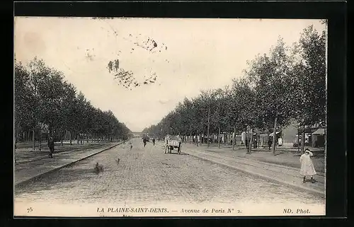 AK La Plaine Saint-Denis, Avenue de Paris No. 2