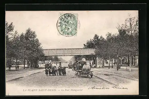 AK La Plaine Saint-Denis, le Pont Hainguerlot