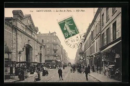 AK Saint-Denis, la Rue de Paris