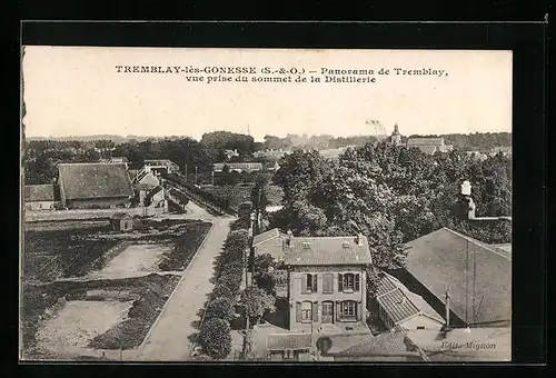 AK Tremblay-lès-Gonesse, Panoramade Tremplay, vue prise du sommet de la Distillerie