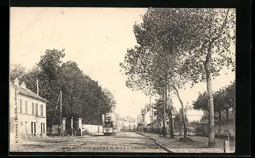 AK Neuilly-sur-Marne, l'Entrée du Pays