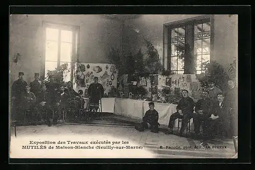 AK Neuilly-sur-Marne, Exposition des Travaux exécutés par les Mutilés de Maison-Blanche