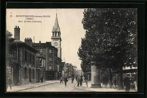 AK Montreuil-sous-Bois, Rue Arséne-Chéreau