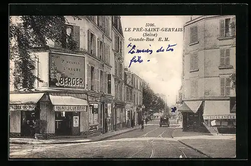 AK Le Pré-Saint-Gervais, Grande-Rue