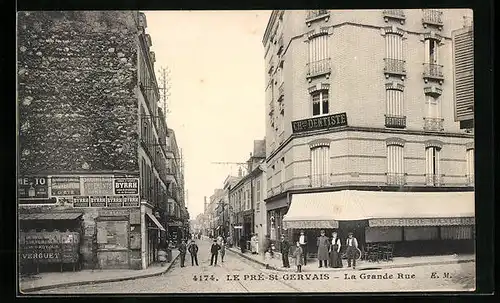 AK Le Pré-Saint-Gervais, la Grande Rue