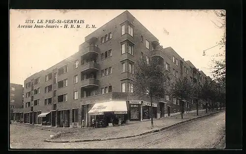 AK Le Pré-St-Gervais, Avenue Jean-Jaurès