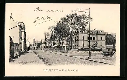 AK Pierrefitte, Place de la Mairie