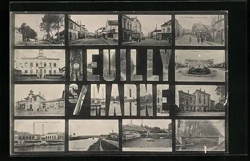 AK Neuilly-sur-Marne, Gebäudeansichten