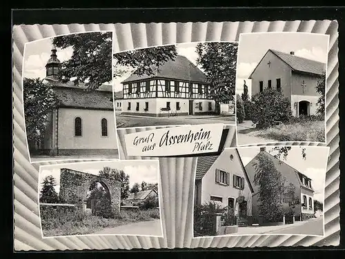 AK Assenheim / Pfalz, Gebäudeansichten