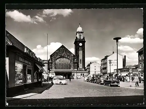 AK Hagen i. W., Blick zum Hauptbahnhof