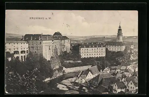 AK Krumau / Cesky Krumlov, Teilansicht