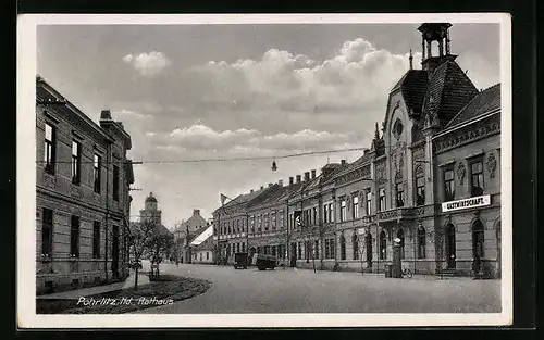 AK Pohrlitz, Rathaus und Gastwirtschaft