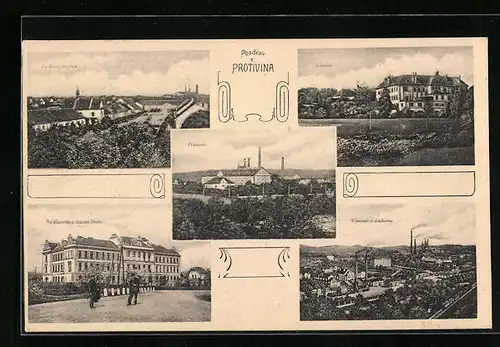 AK Protivin, Mestanská a obecna skola, Pivovar a sladovna, Zámek