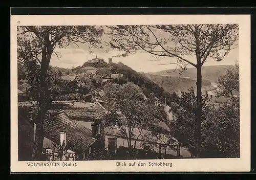 AK Volmarstein / Ruhr, Blick auf den Schlossberg