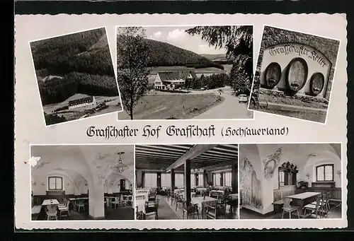 AK Grafschaft / Hochsauerland, Gasthaus Grafschafter Hof, Mehrfachansichten