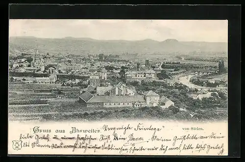 AK Ahrweiler, Totale von Süden gesehen