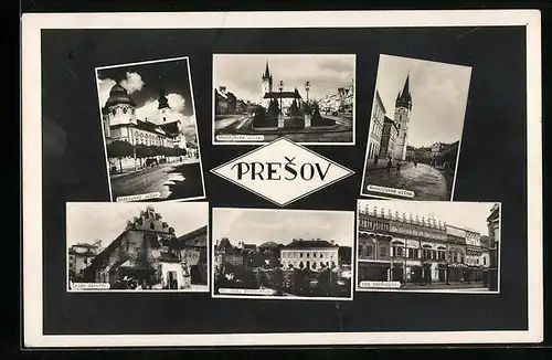 AK Presov, Masarýková ulica, Biskupský palác, Zalár Caraffy