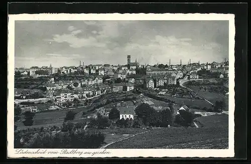 AK Lüdenscheid, Panoramablick vom Stadtberg gesehen