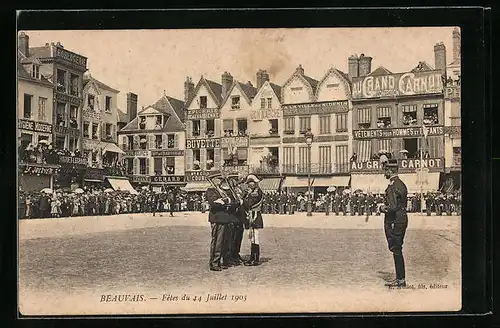 AK Beauvais, Fetes du 14 Juillet 1905