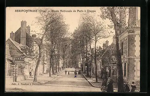 AK Sérifontaine, Route Nationale de Paris à Dieppe