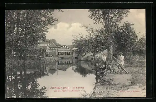 AK Gouvieux, la Nonette vue du Pont-des-Planches