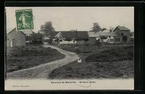 AK Ovillers, Gebäudeansichten