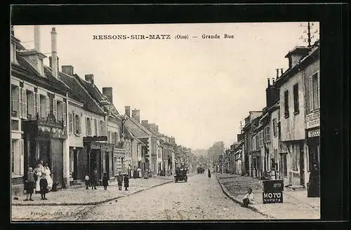 AK Ressons-sur-Matz, Grande Rue