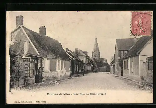 AK Saint-Crépin, Une Rue