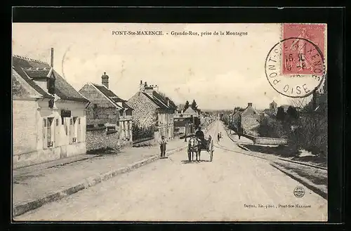 AK Pont-Sainte-Maxence, Grande-Rue, prise de la Montagne