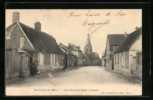 AK Saint-Crépin, Une Rue