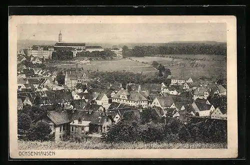 AK Ochsenhausen, Panoramablick von der Bergwiese