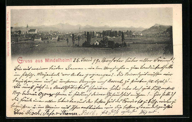 Mussenhaus bei Mindelheim AK Postkarte 2401 