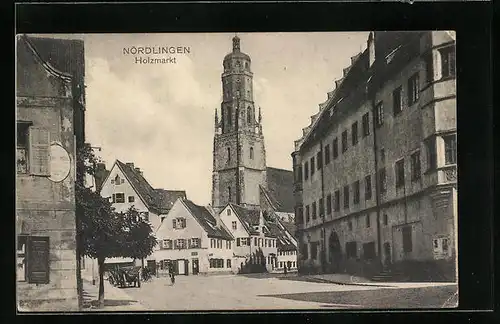 AK Nördlingen, am Holzmarkt