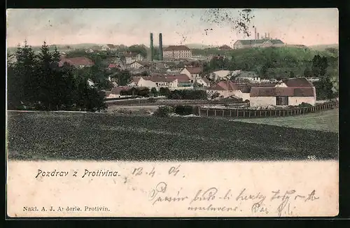 AK Protivin, Blick auf die gesamte Stadt