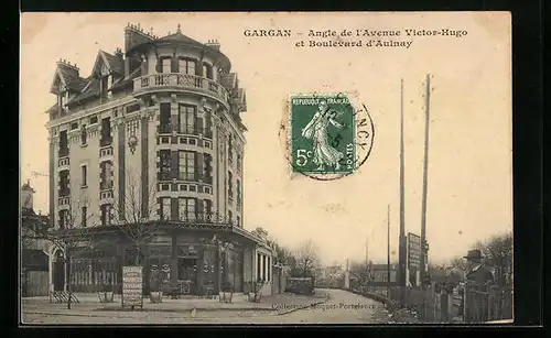 AK Gargan, Angle de l`Avenue Victor-Hugo et Boulevard d`Aulnay, Santom