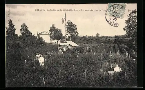 AK Gargan, Le Jardin perdu Lillois, Ces Labyrinthes sont tres rares