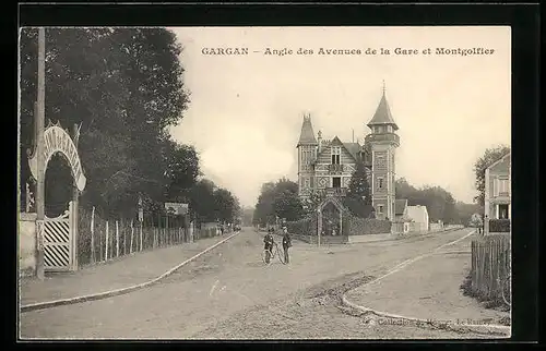 AK Gargan, Angle des Avenue de la Gare et Montgolfier