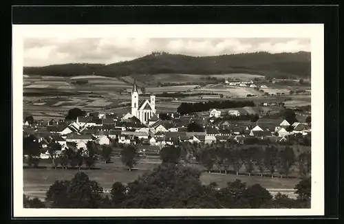 AK Bavorov na Sumave, Celkovy Pohled, Pfarrkirche Mariä Himmelfahrt