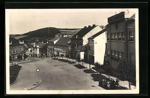 AK Volyne na Sumave, Strassenansicht in der Stadt, Sporitelna