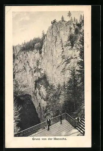 AK Macocha, Auf der Aussichtsplattform