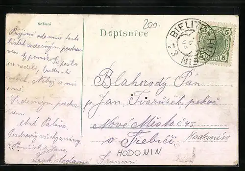 AK Göding / Hodonin, Namesti ulice