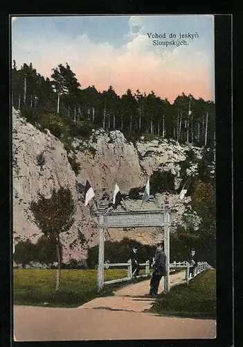 AK Sloup, Vchod do jeskyn