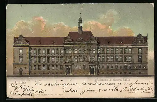 AK Blatna, Mestanska a obecna skola