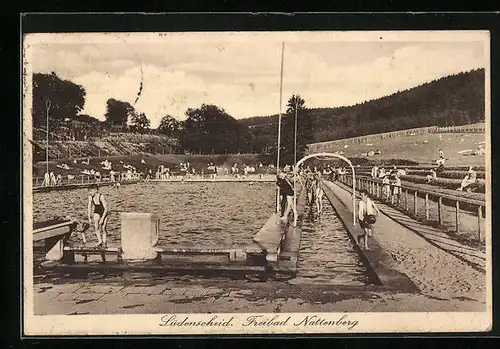 AK Lüdenscheid, Badegäste im Freibad Nattenberg