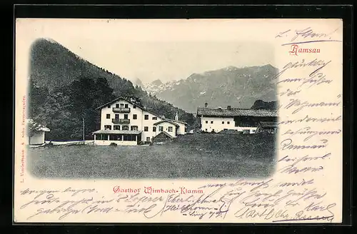 AK Ramsau, Gasthof Wimbach-Klamm
