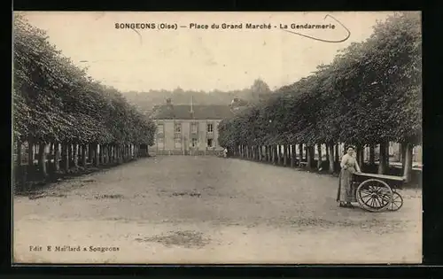AK Songeons, Place du Grand Marché, La Gendarmerie